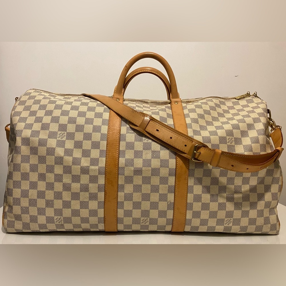 Checkered Louis Vuitton Travel Bag